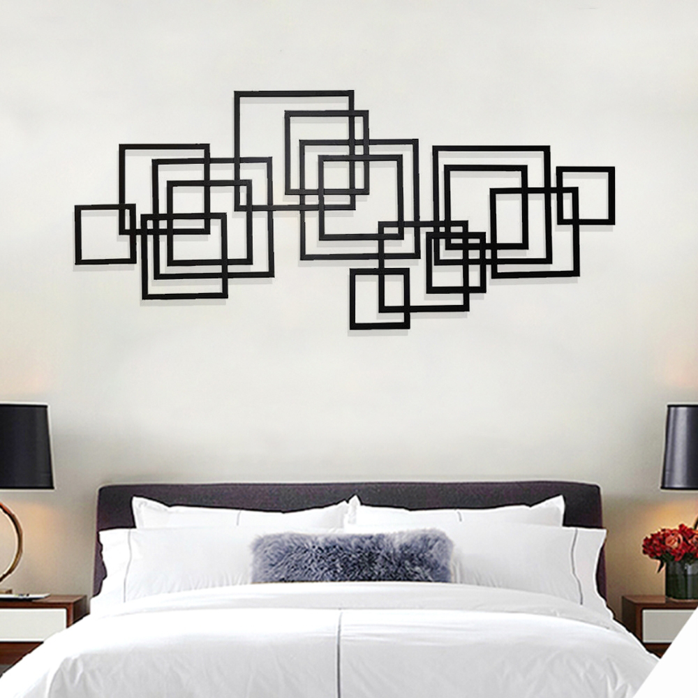 モダンラインアート壁掛けパネル