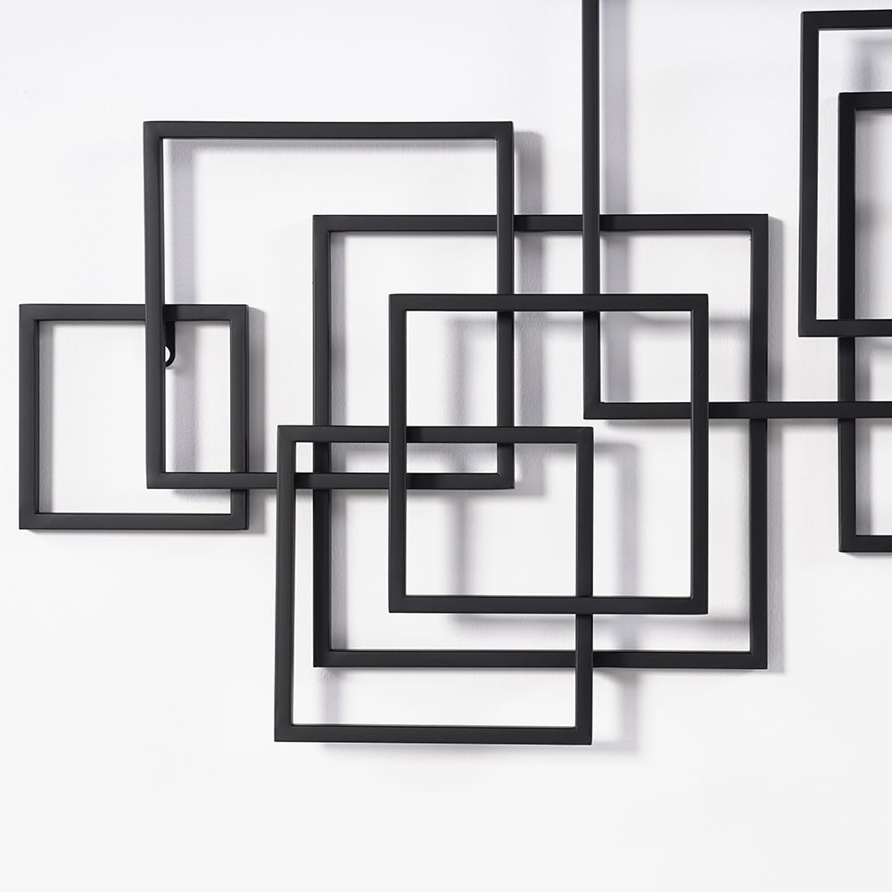 モダンラインアート壁掛けパネル