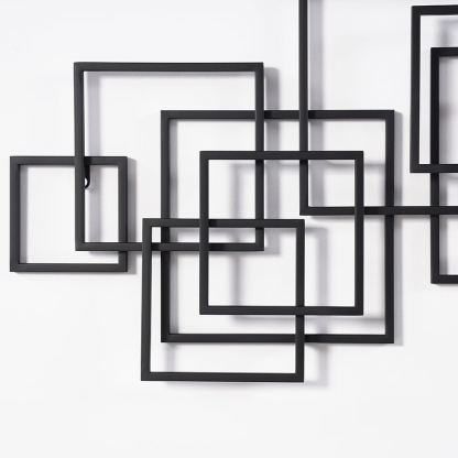 モダンラインアート壁掛けパネル