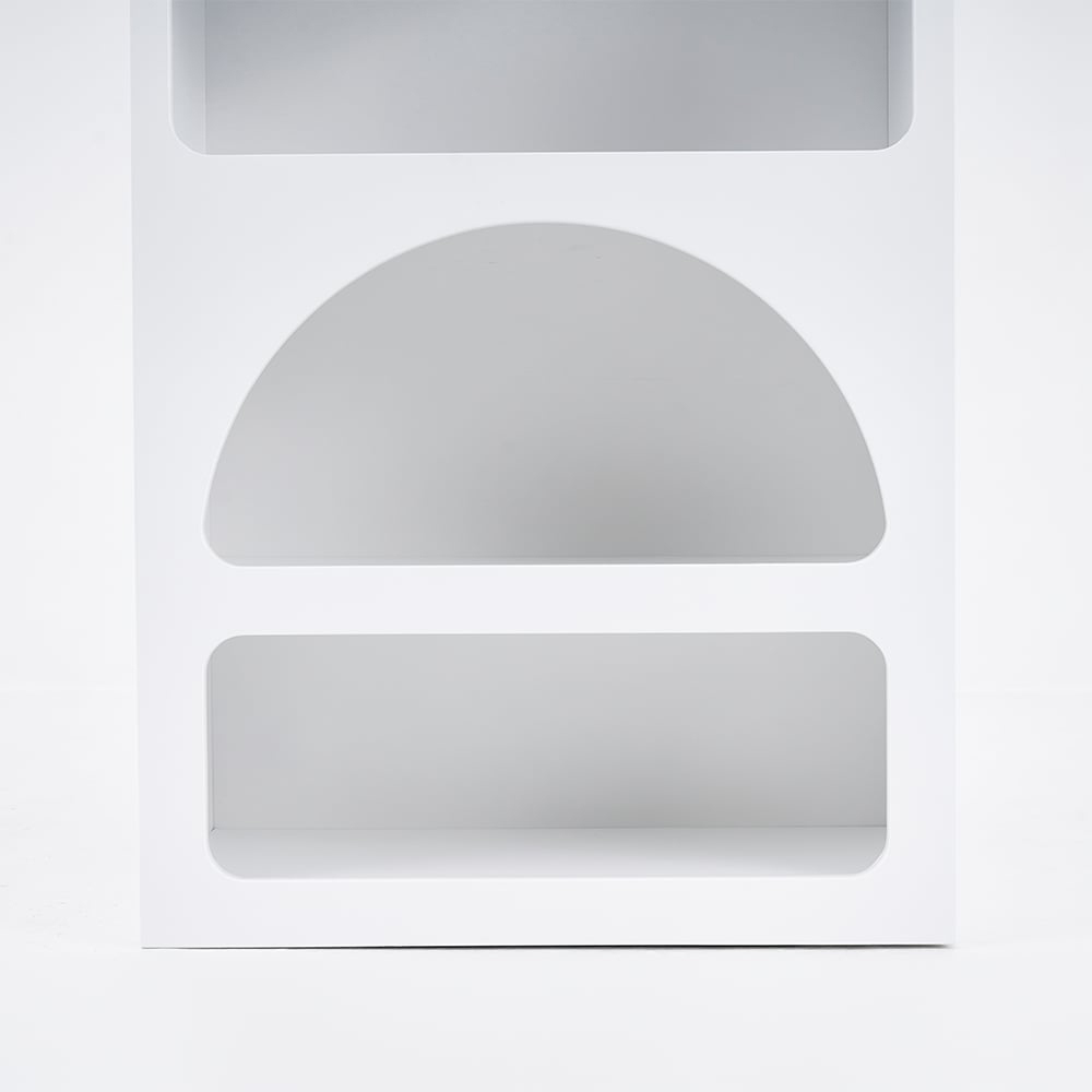 アーチデザインホワイトシェルフ