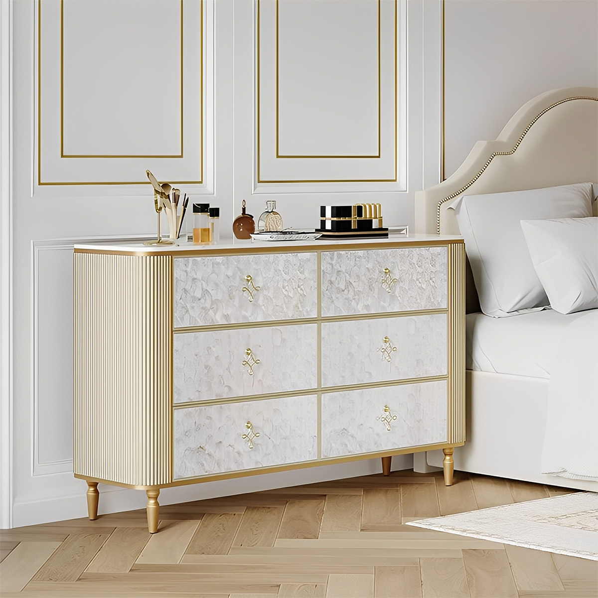 グレースデザインモザイクチェスト