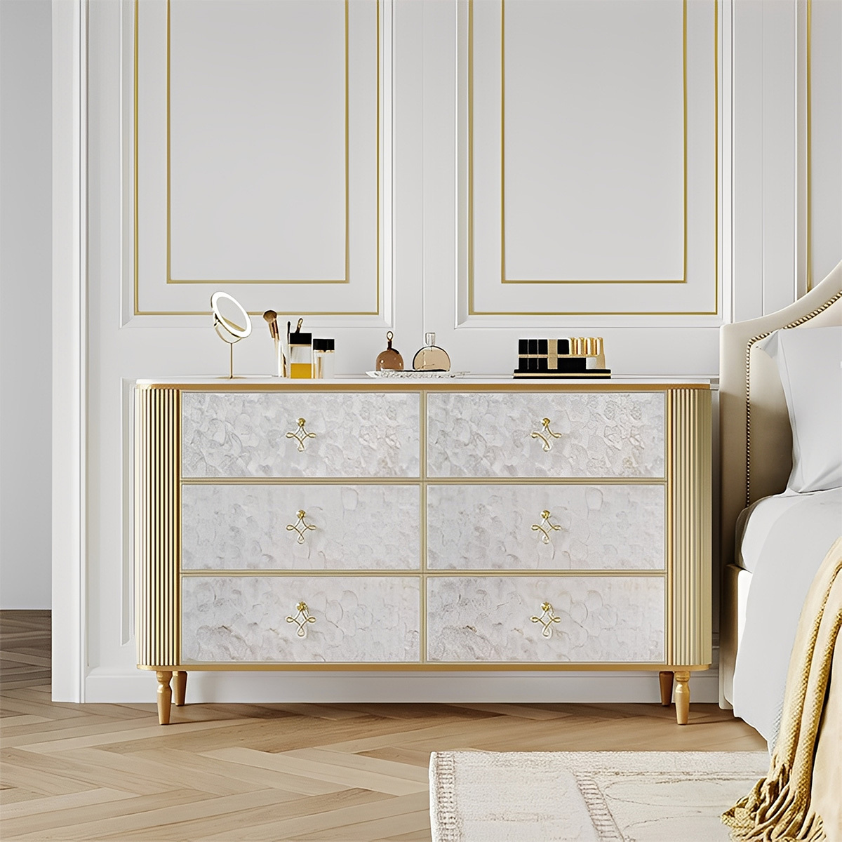 グレースデザインモザイクチェスト