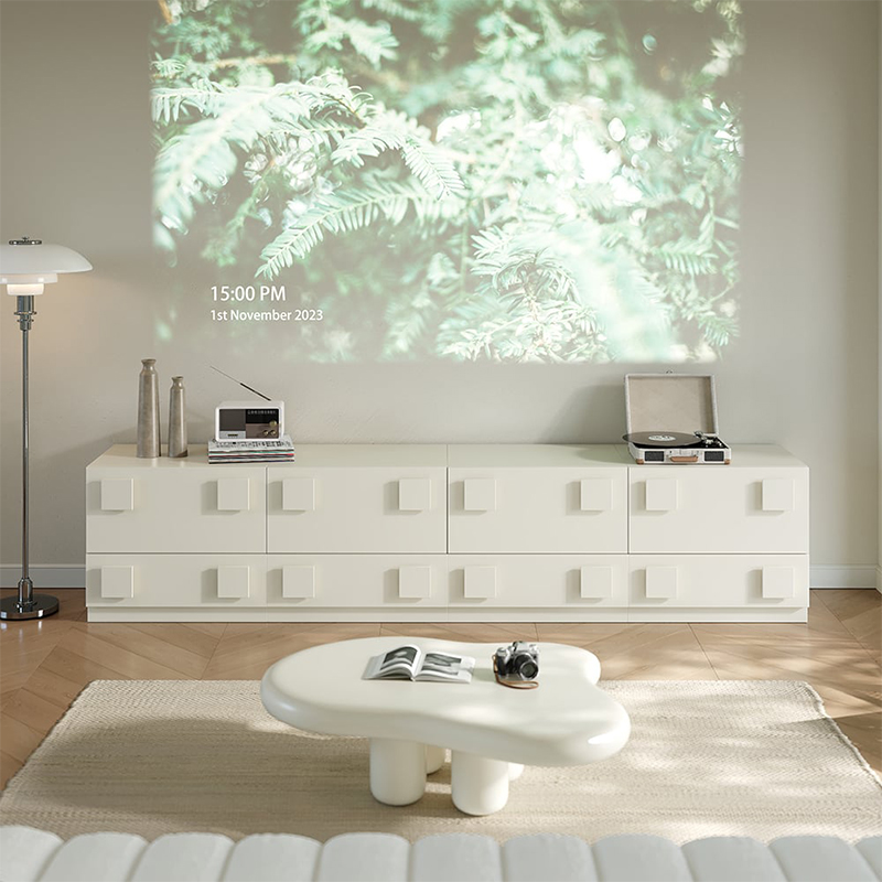 モダンホワイトTVボード