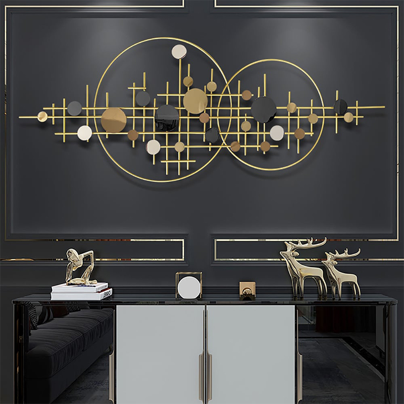 ラグジュアリーラウンドウォールアート