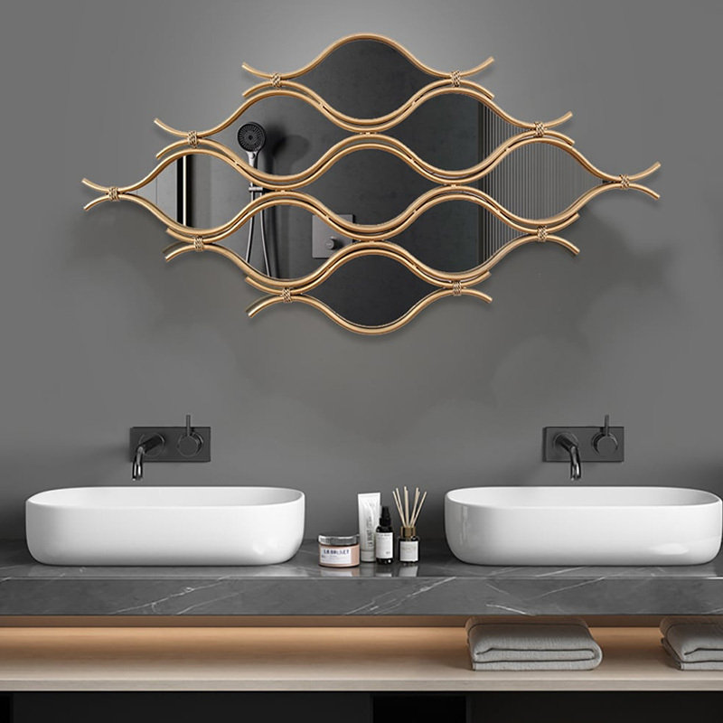 ウェーブフレームウォールミラー