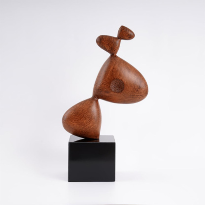 モダンブラウンドッグオブジェ