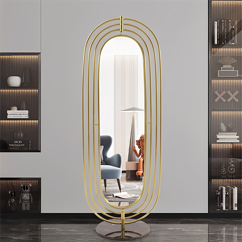 オーバル全身スタンドミラー