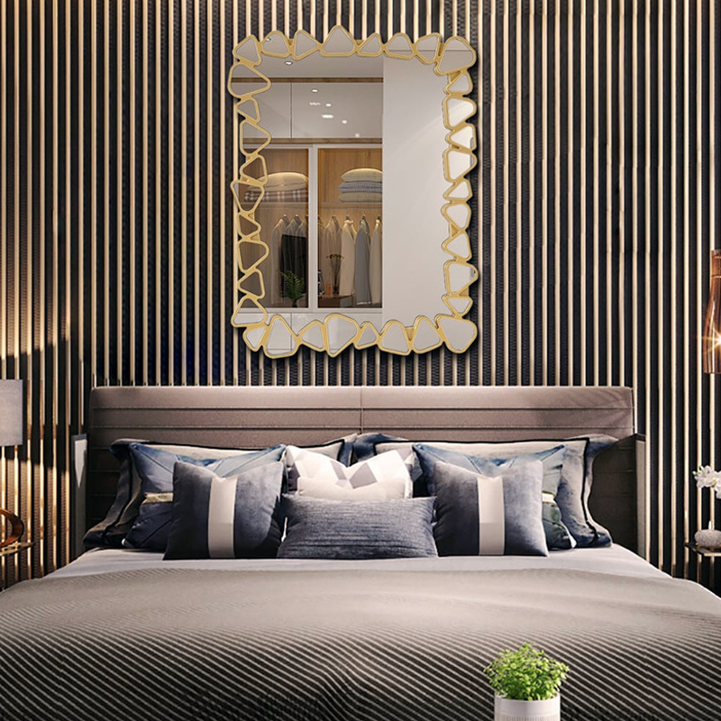 ストーン調モダンミラー