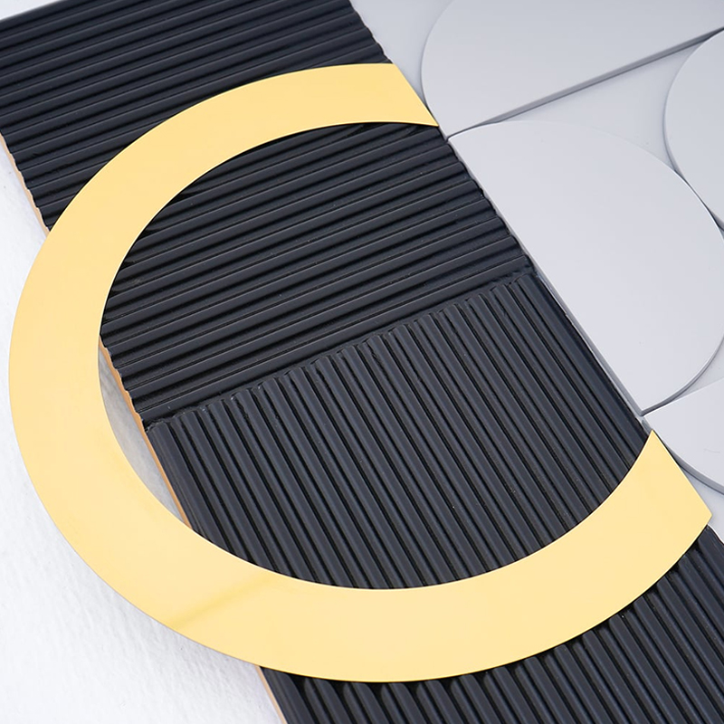 モダングレーブラック壁掛け時計