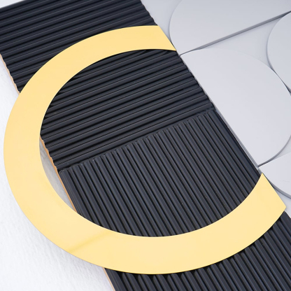 モダングレーブラック壁掛け時計