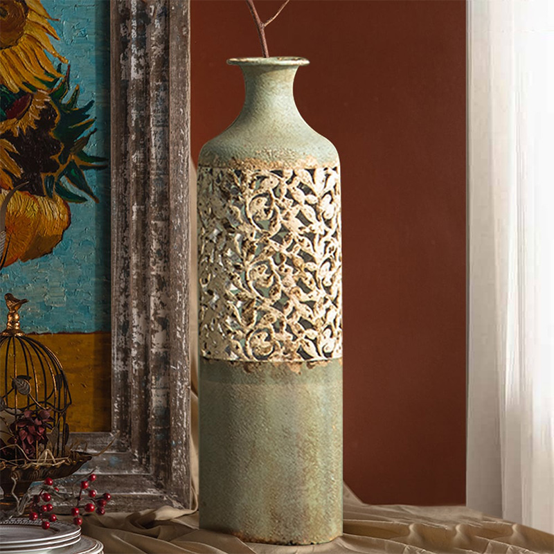 フレンチカントリー風鉄製花瓶