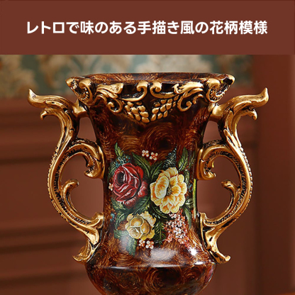 ロココ調フラワーベースセット