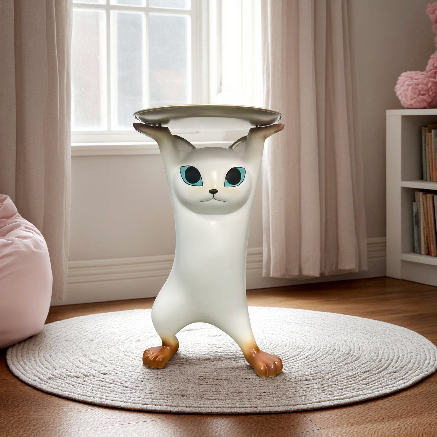 キャットデザインサイドテーブル