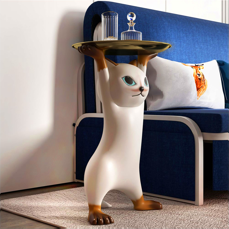 猫足　サイドテーブル　直径41  高さ62 アンティークサイドテーブル（猫足）