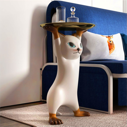 キャットデザインサイドテーブル