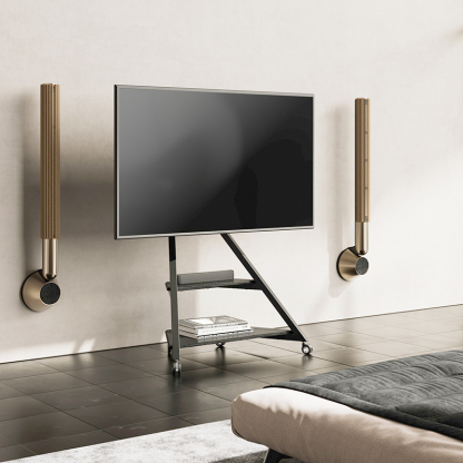 キャスター付きアングルラインテレビスタンド | 視聴角度を自在に調整