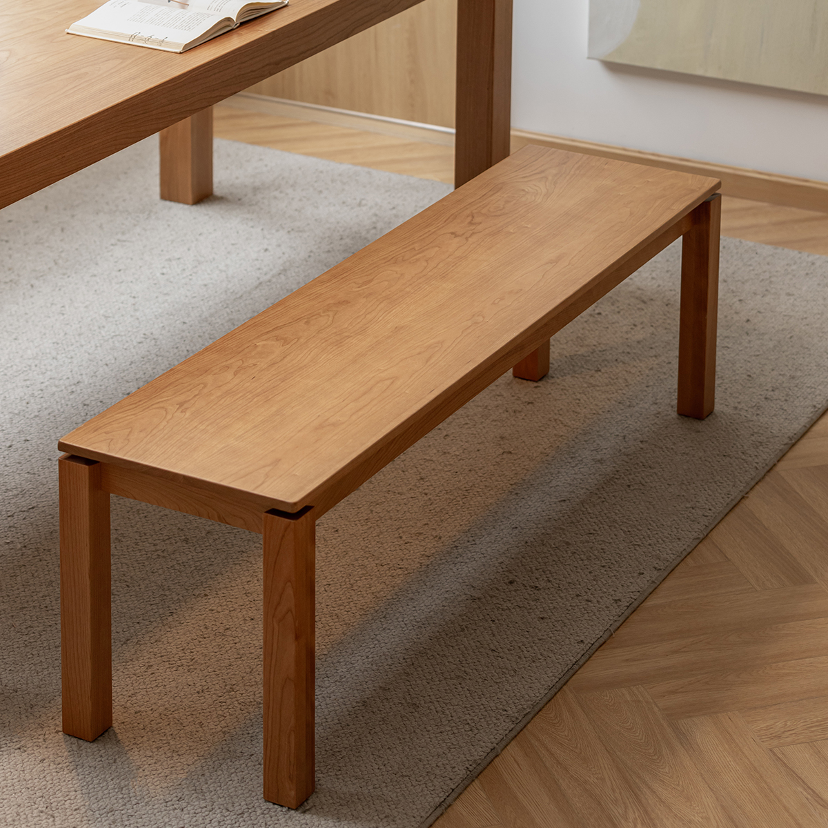 チェリーウッドダイニングベンチ – CAGUUU