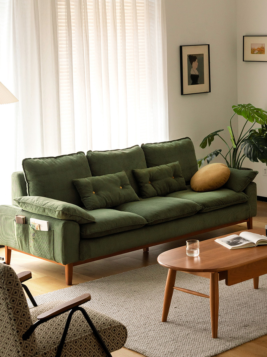 コーデュロイクッションソファ【カスタマイズ可】