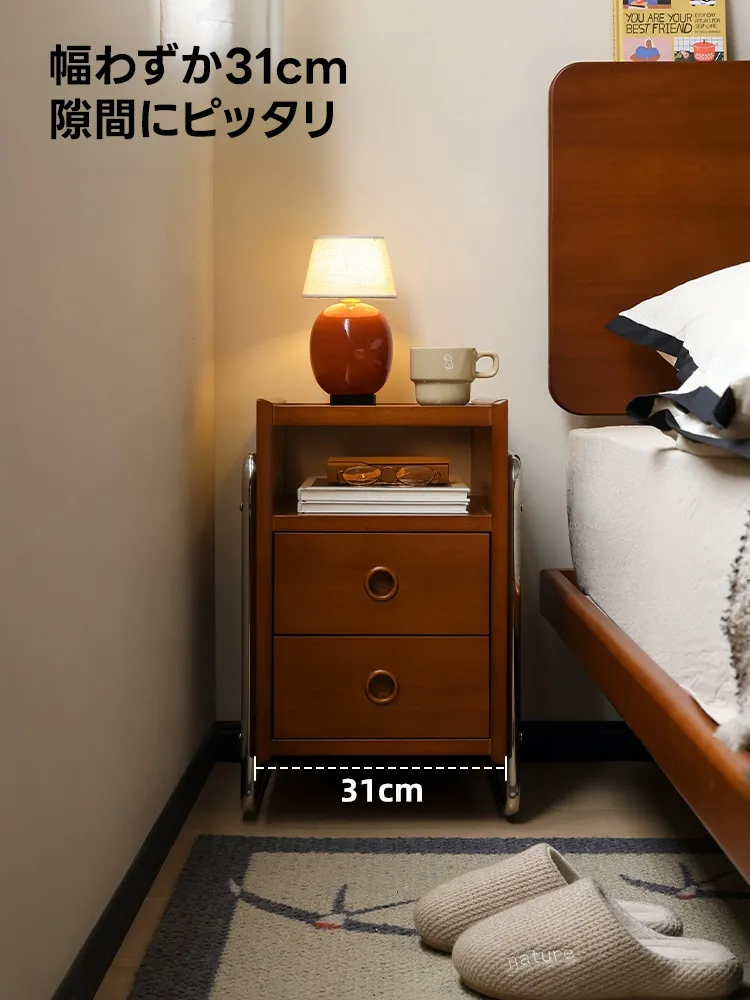 【OUTLET品】Woody Prime Vintage Box ウッドサイドチェスト幅わずか31cm隙間にピッタリ31cm