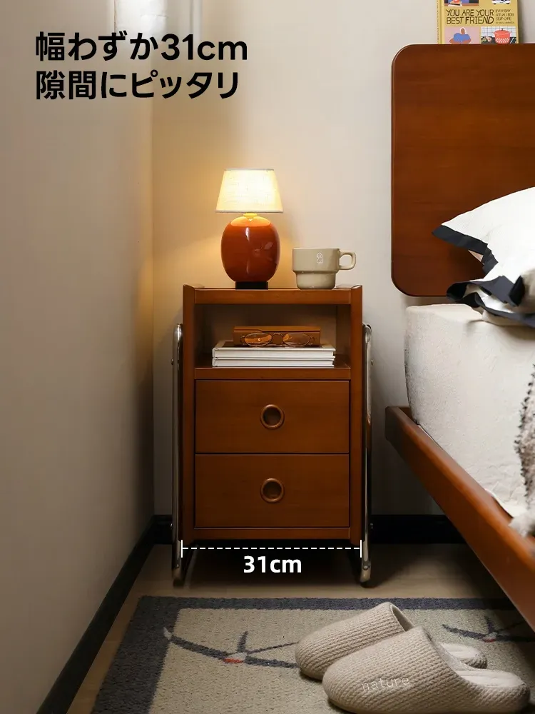 【OUTLET品】Woody Prime Vintage Box ウッドサイドチェスト幅わずか31cm隙間にピッタリ31cm