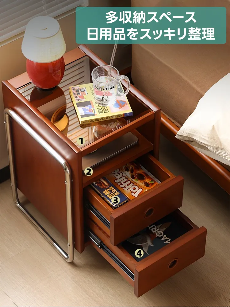 【OUTLET品】Woody Prime Vintage Box ウッドサイドチェスト多収納スペース日用品をスッキリ整理YOU ARE YOUR BEST FRIEND3인idoVh