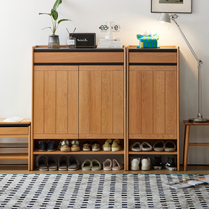 Woody Prime Cherry 大容量チェリーウッドシューズボックス