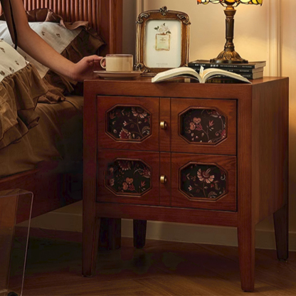 レトロ調ナイトキャビネット