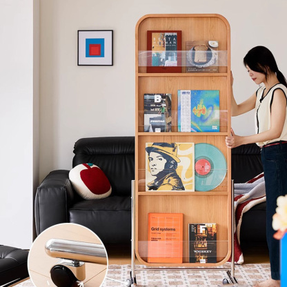 チェリー材 ナチュラルウッドフレームミラー