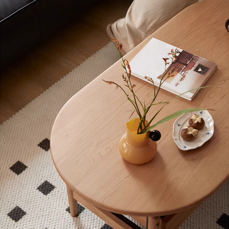 チェリー材 天然木コーヒーテーブル