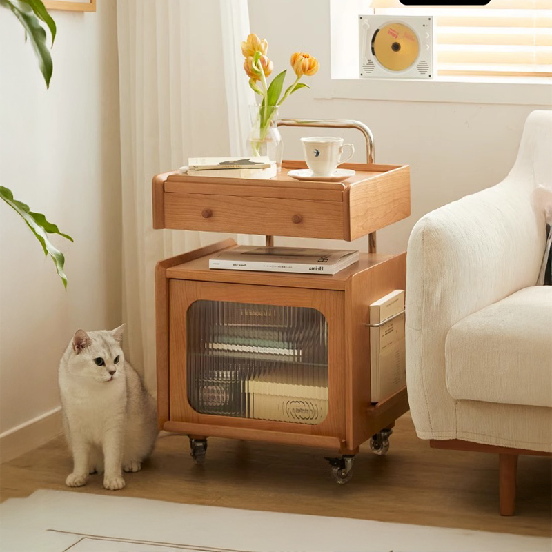 チェリー材 ロボットサイドキャビネット – CAGUUU