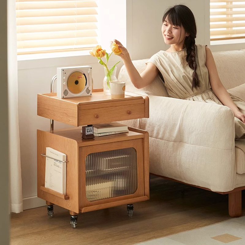 【年末セール】サイドキャビネット チェリー材 ロボットサイドキャビネット – CAGUUU