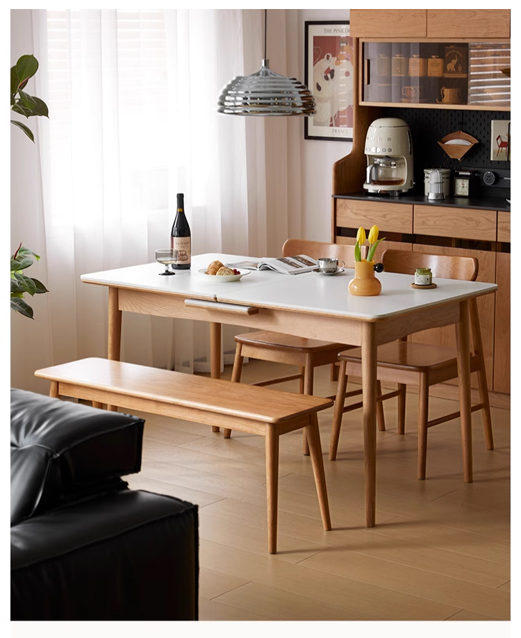 チェリー材 展開拡張ダイニングテーブル – CAGUUU