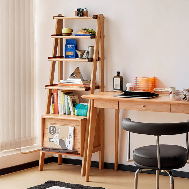 チェリー材 ヴィンテージステップシェルフ