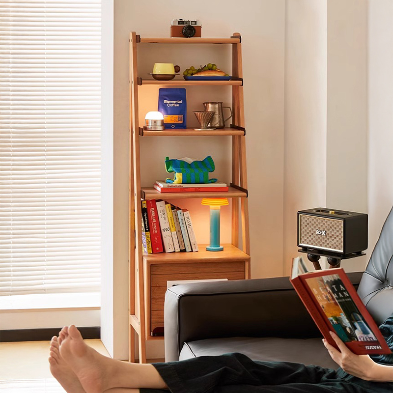 チェリー材 ヴィンテージステップシェルフ