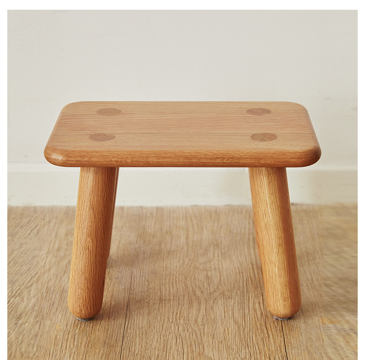チェリー材 ミニスツール | 高級感ある素材にシンプルなデザインを