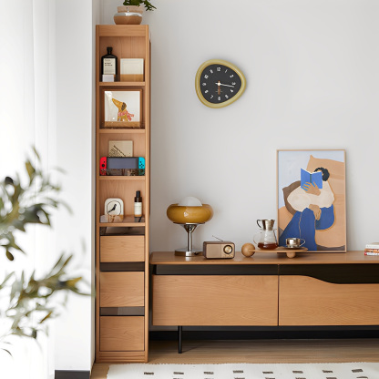 チェリー材 スリムサイズシェルフ