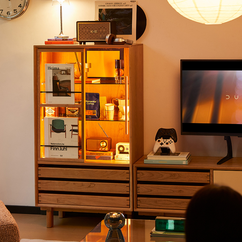 デンマーク Skovby Furniture チェリー材バッフェキャビネット