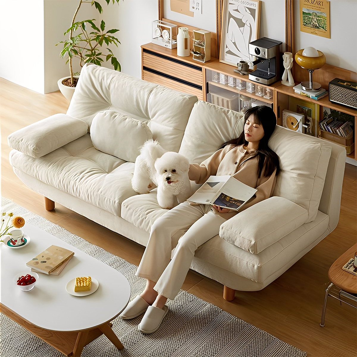 ソファ 白｜洗練されたデザインと快適性【CAGUUU公式】