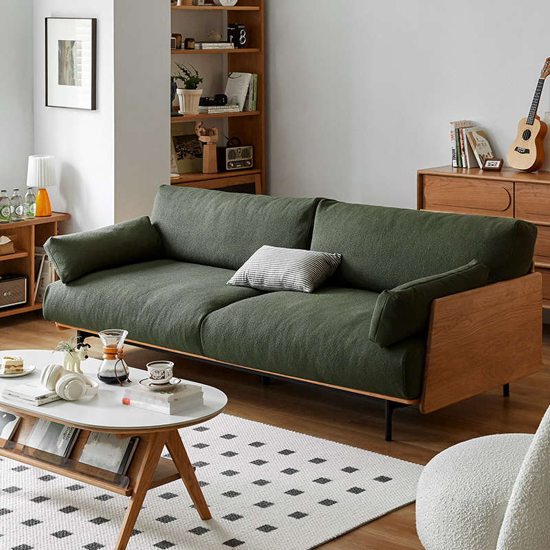 アースカラーのくつろぎソファ