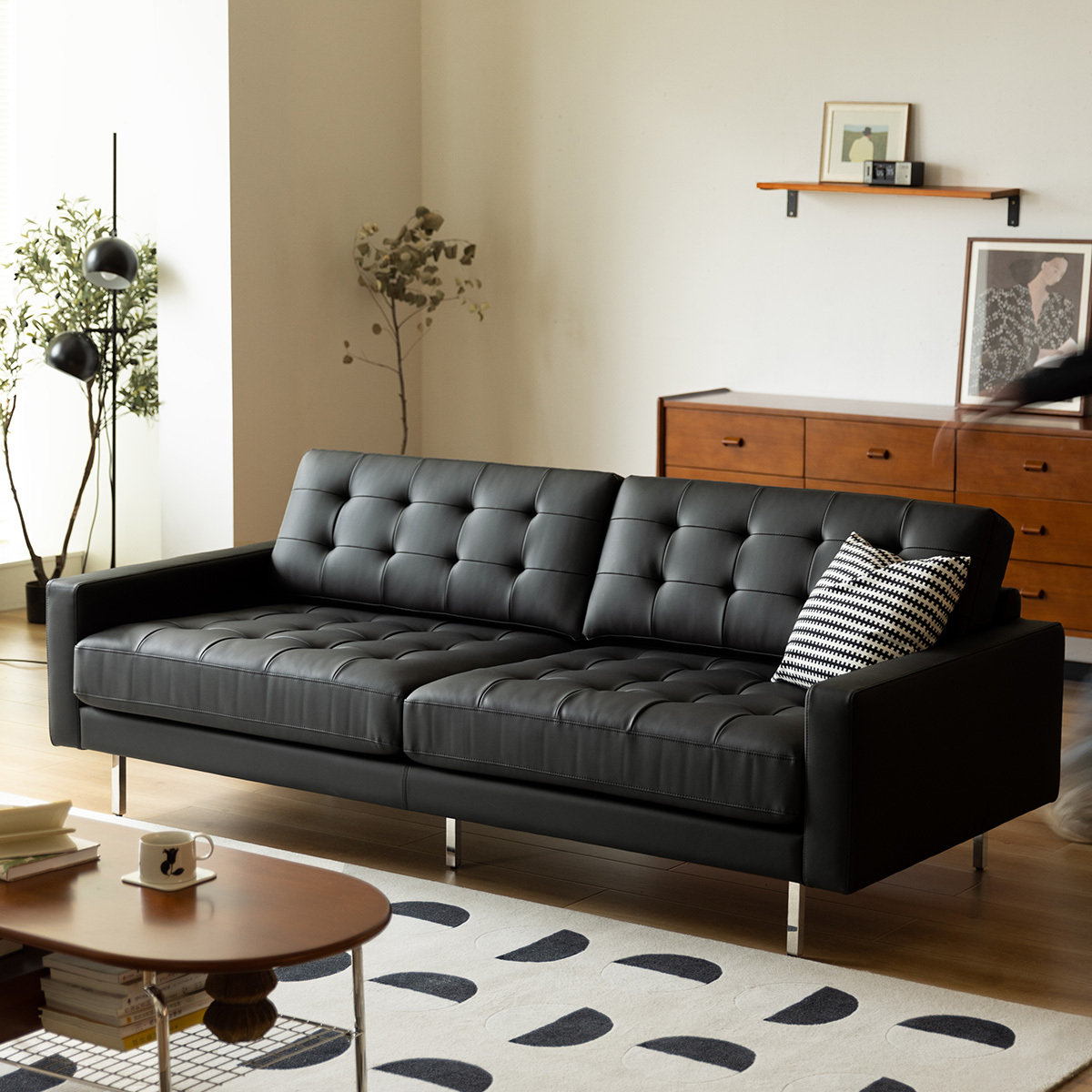 ブラッククラシックソファ