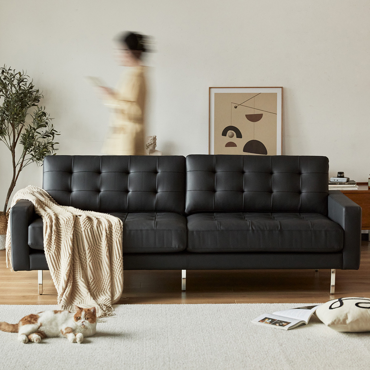 ブラッククラシックソファ