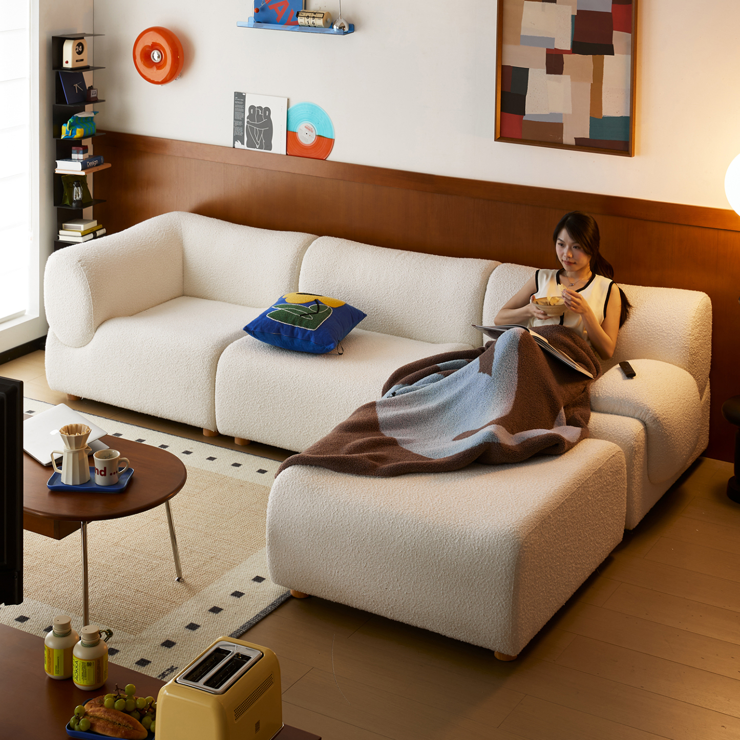 組み替え自由なソファセット | 自由なレイアウトで空間を自在に