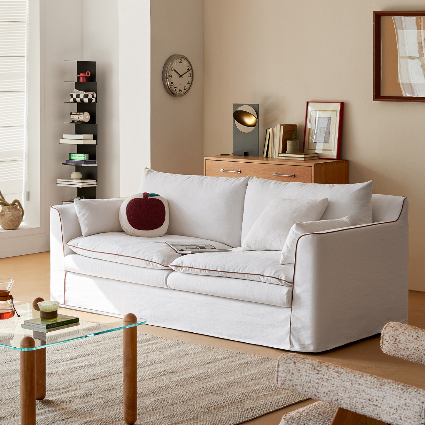 コットンリネンホテルライクソファ