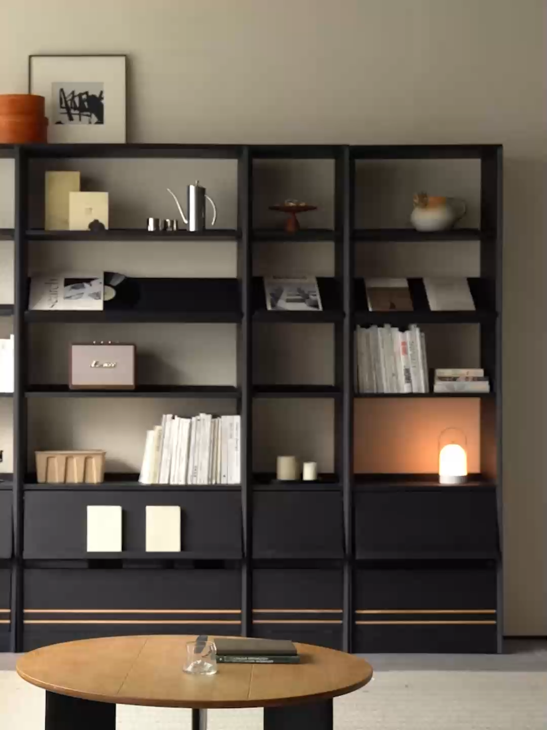 Woody Aura天然木組み合わせ本棚