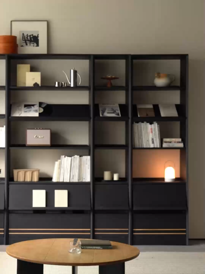 Woody Aura天然木組み合わせ本棚