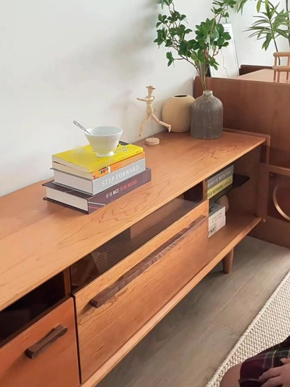 チェリー材 レトロテレビボード