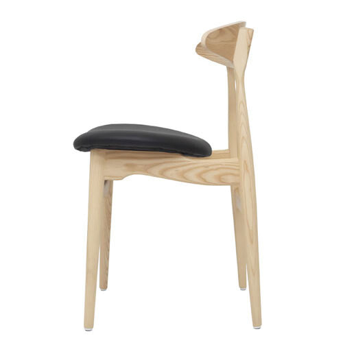 北欧ナチュラル木製フレームダイニングチェア | 自然な木目と