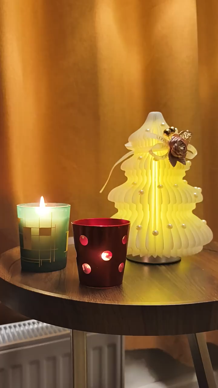 Kraft Paper フラワークリスマスツリー