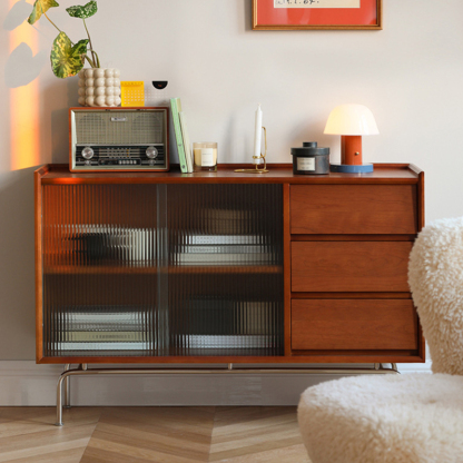 天然木レトロキャビネット