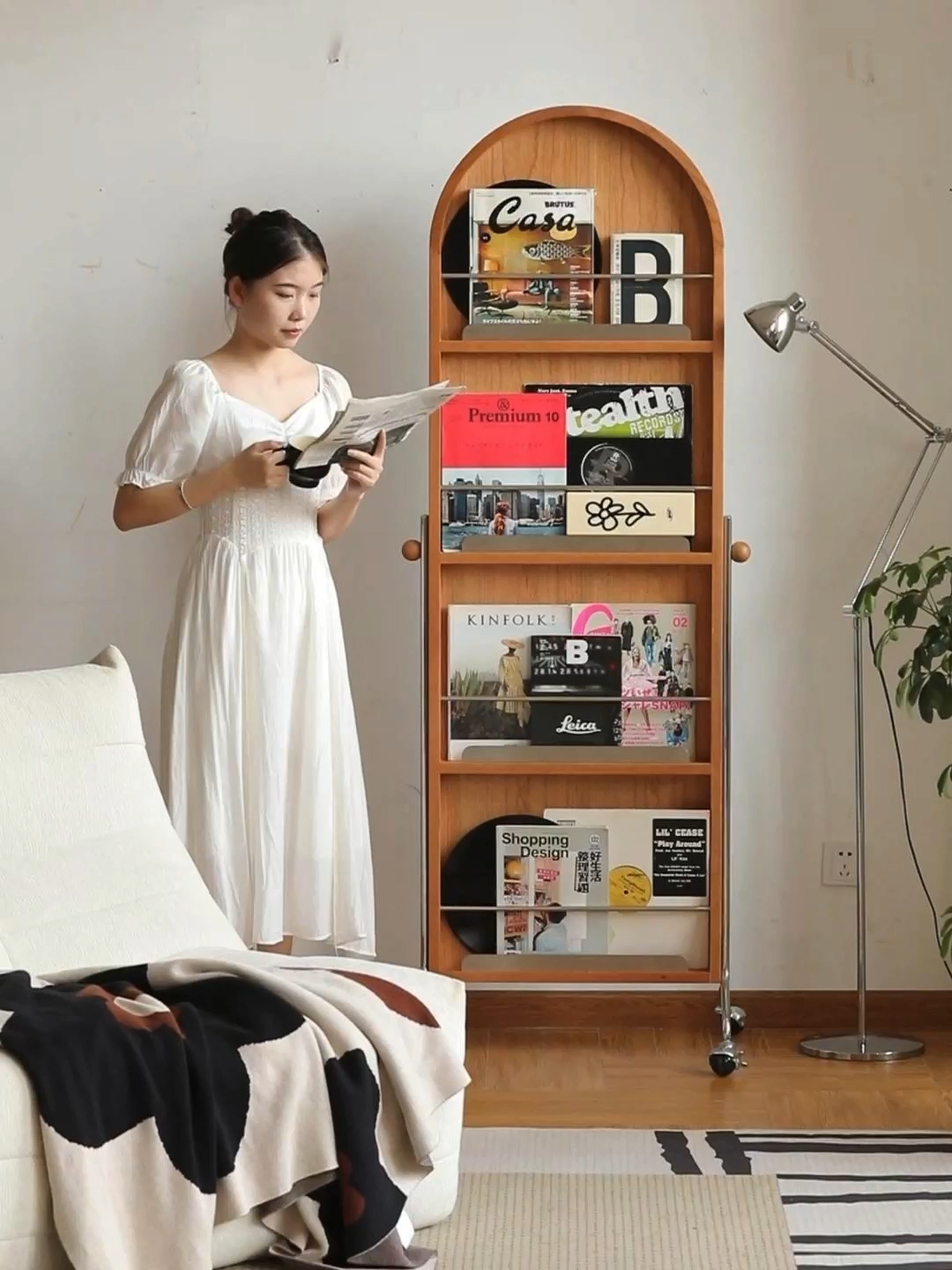 全身鏡 韓国風 クマ 可愛い 160x60 ビロードフレーム 深茶色 2207 全身